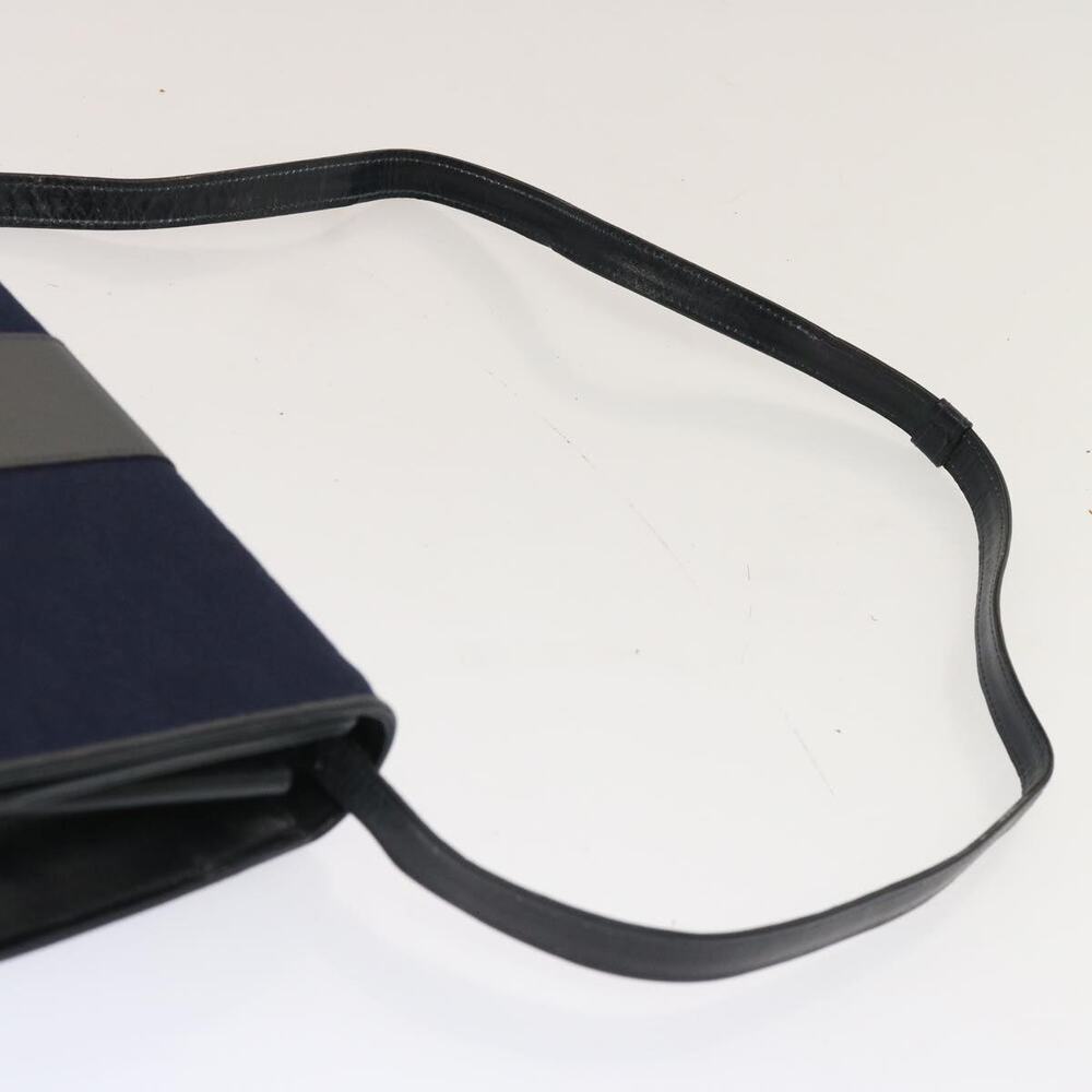 GUCCI GG Canvas Shoulder Bag Navy Black - Picture 8 of 16